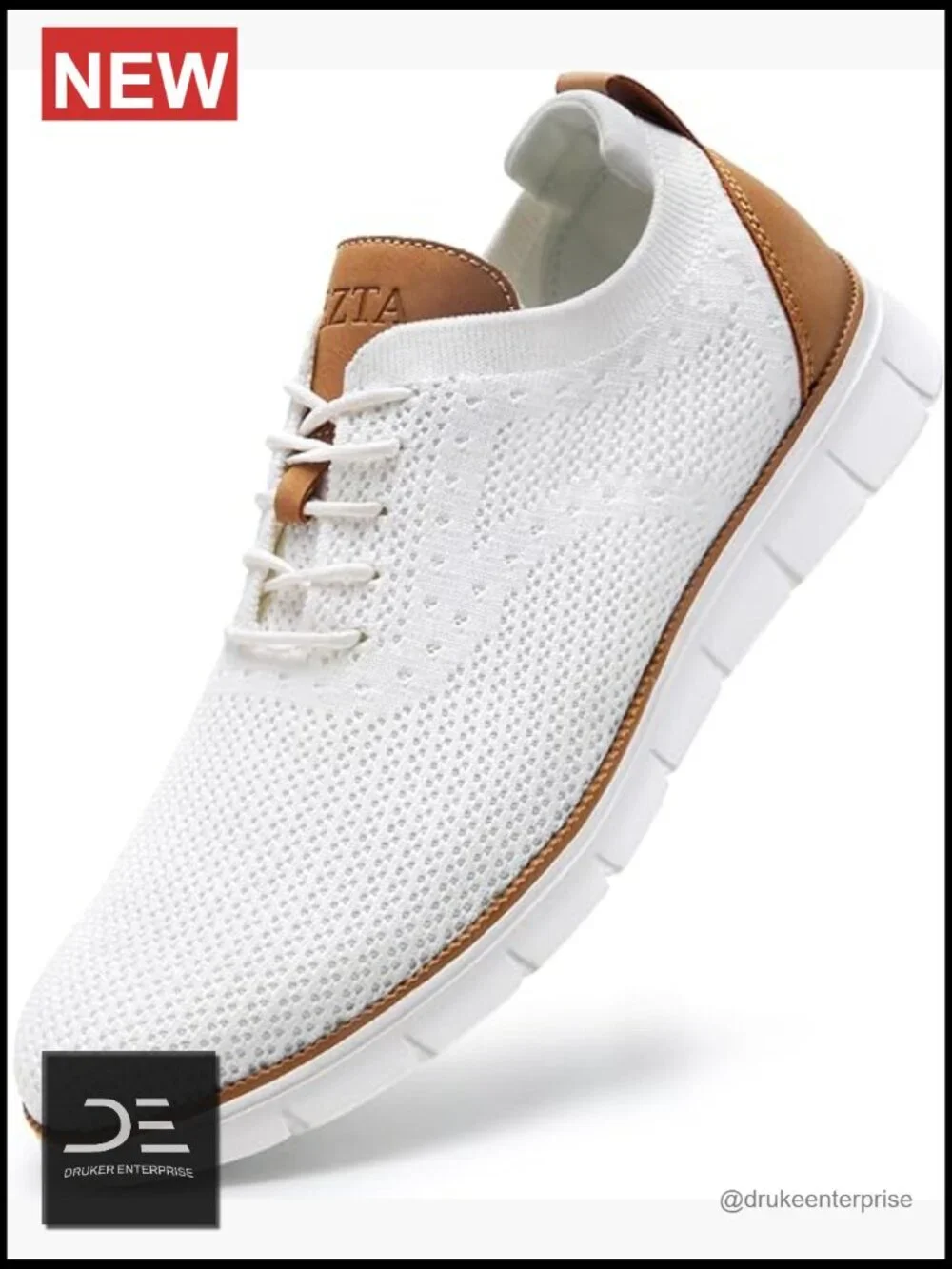 Men's Breathable Mesh Dress Oxfords Sneakers Lightweight Walking Shoes Lace-Up